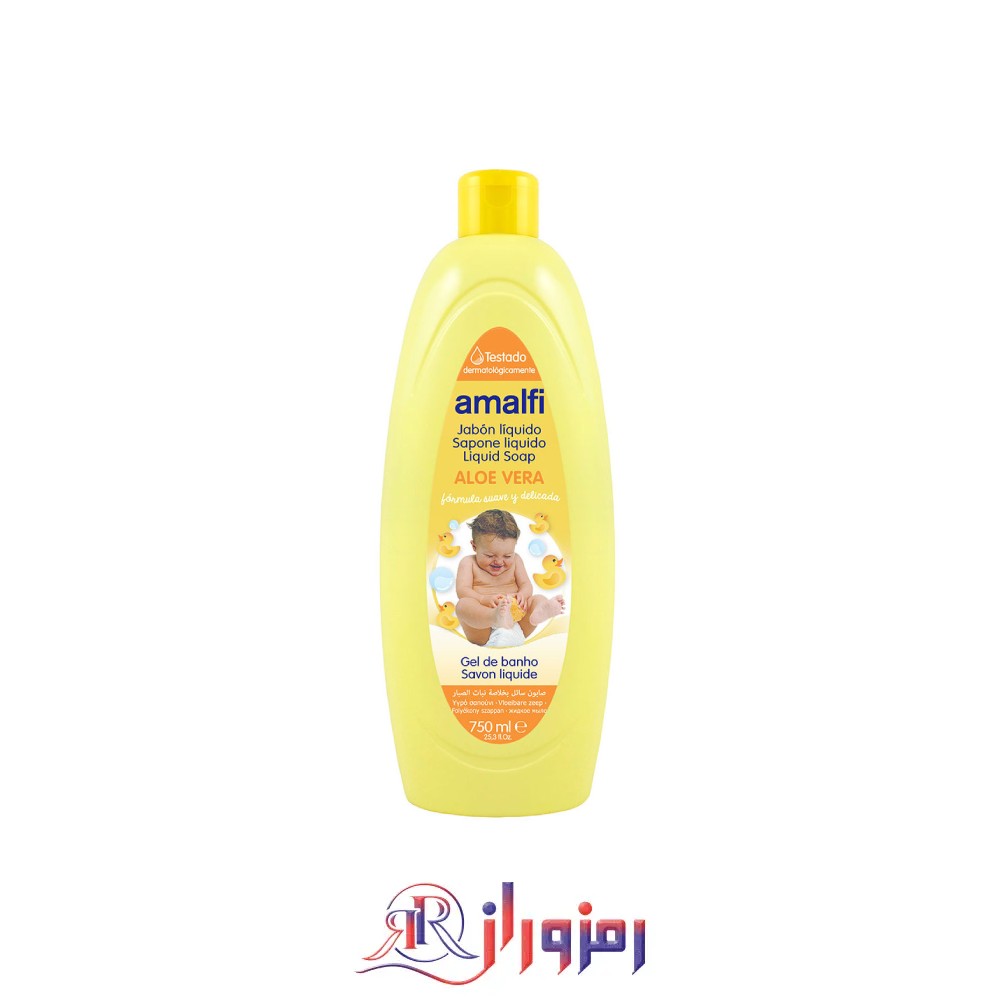 شامپو سرو بدن بچه گانه آمالفی aloe vera حجم 750 میل،خرید و قیمت شامپو سرو بدن بچه گانه آمالفی aloe vera حجم 750 میل